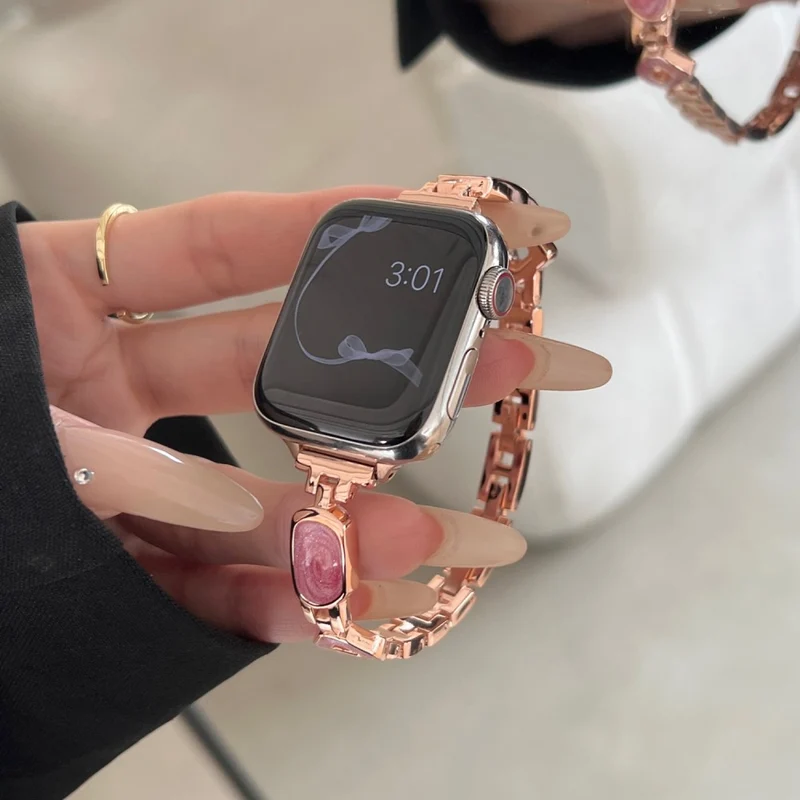 Auffallend Schön Apple Smartwatch Metall Universell Armband