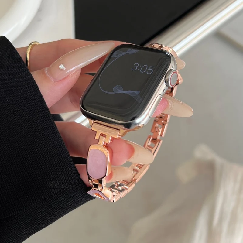 Auffallend Schön Apple Smartwatch Metall Universell Armband