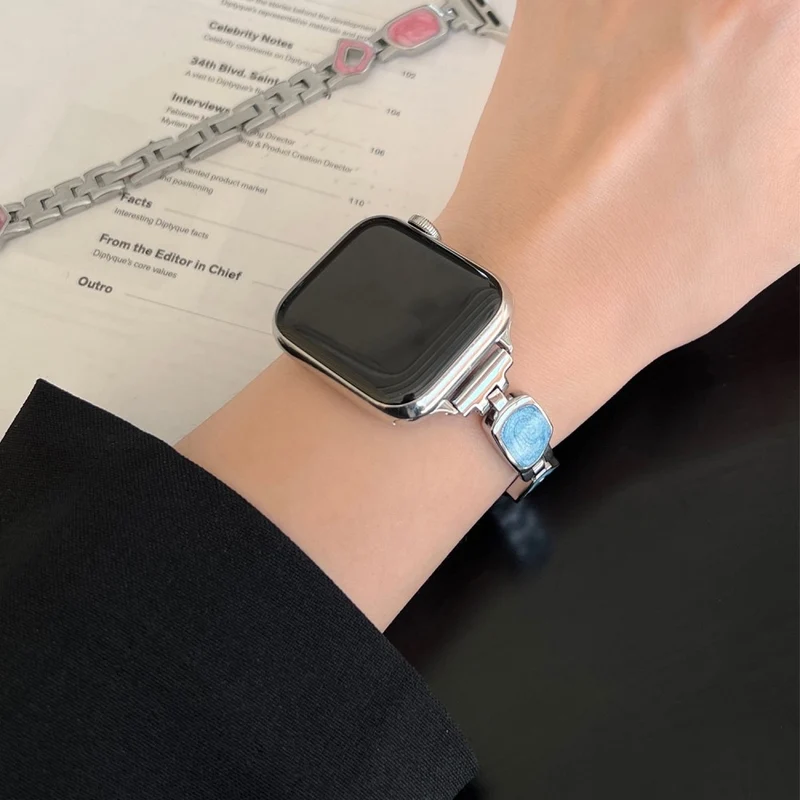 Auffallend Schön Apple Smartwatch Metall Universell Armband