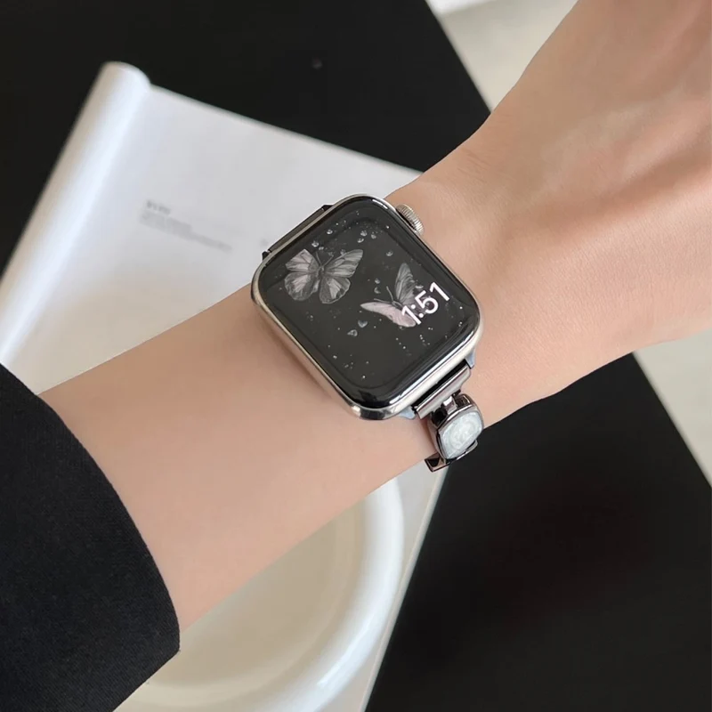 Auffallend Schön Apple Smartwatch Metall Universell Armband