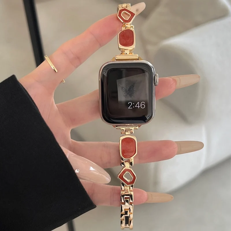 Auffallend Schön Apple Smartwatch Metall Universell Armband