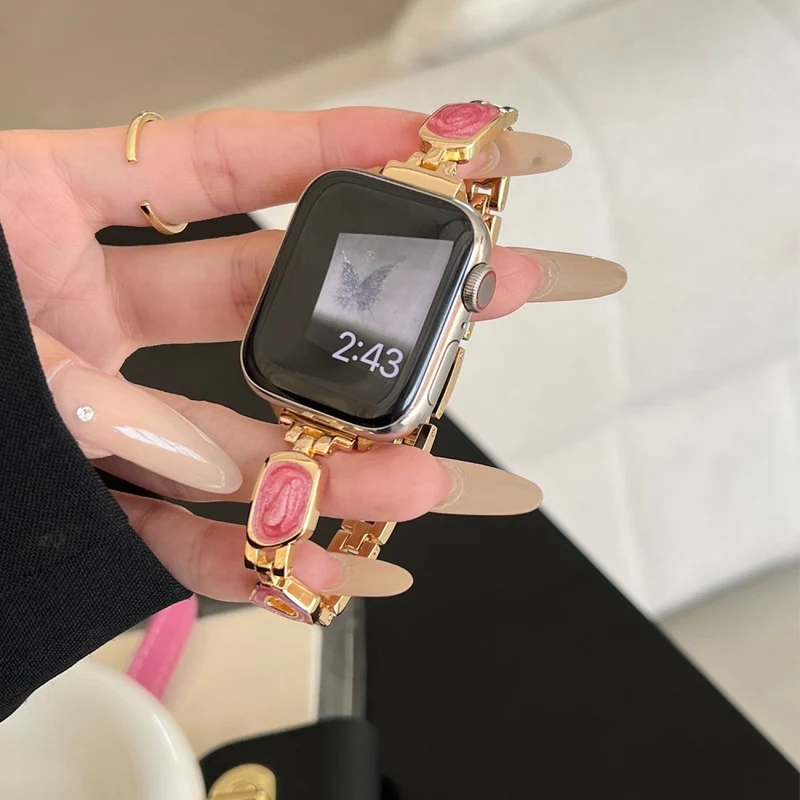 Auffallend Schön Apple Smartwatch Metall Universell Armband