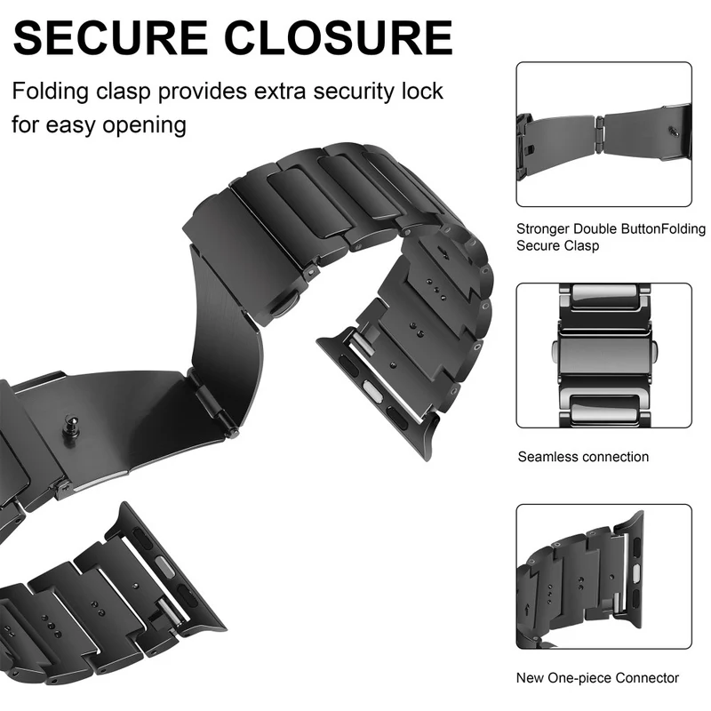 Unglaublich Sympathisch Apple Smartwatch Metall Universell Armband