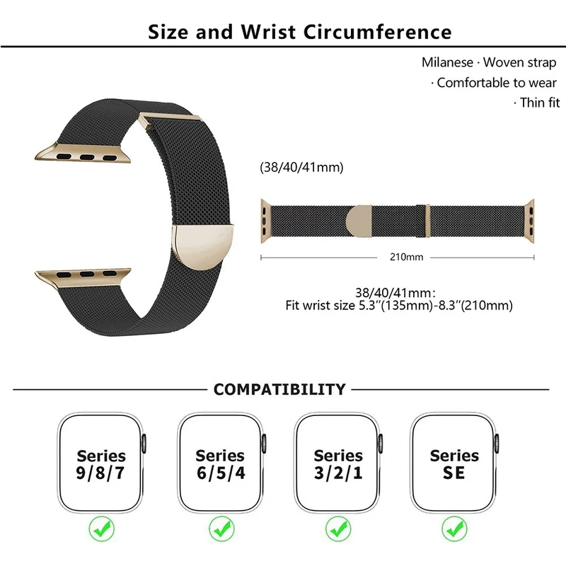 Absolut Robust Apple Smartwatch Metall Universell Armband