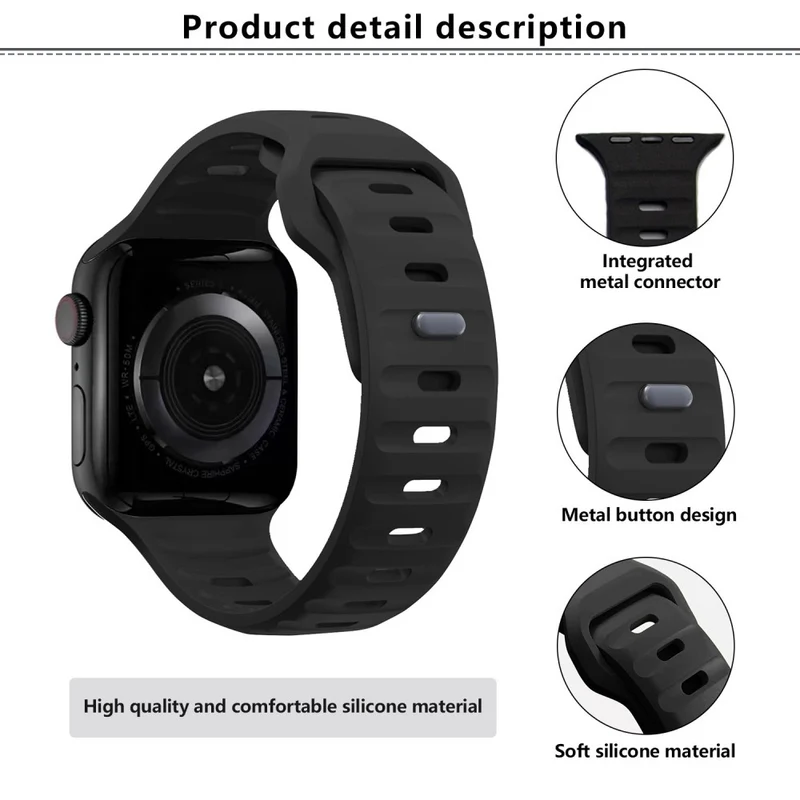 Sehr Angenehm Apple Smartwatch Silikon Universell Armband