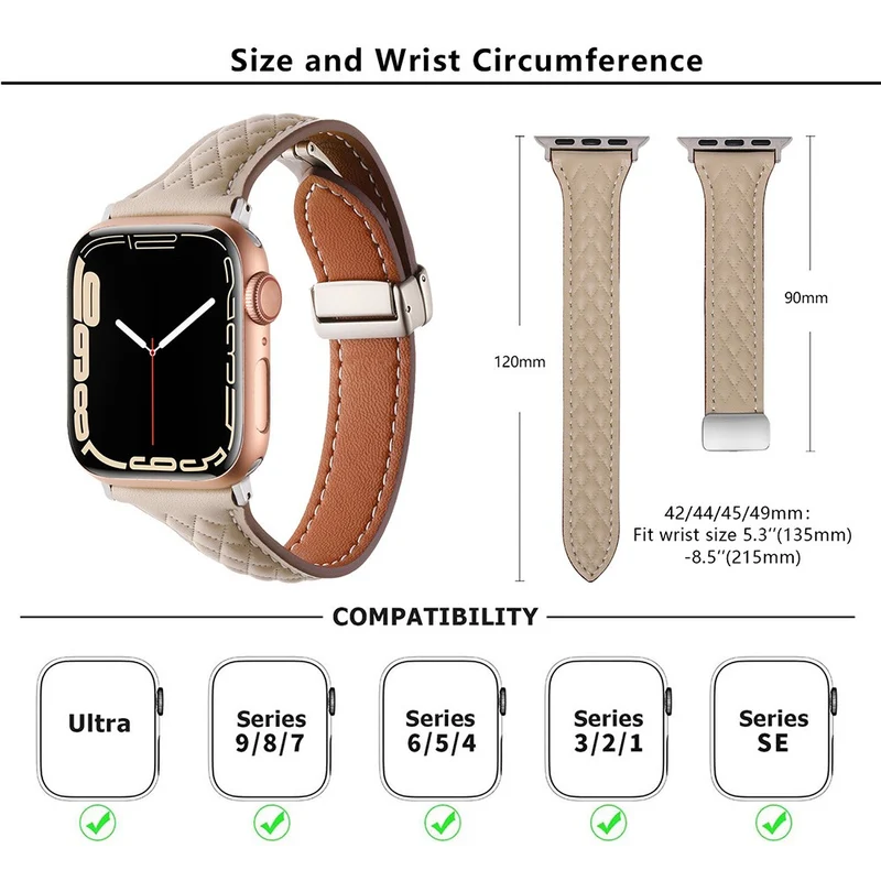 Großartig Apple Smartwatch Echtes Leder Universell Armband