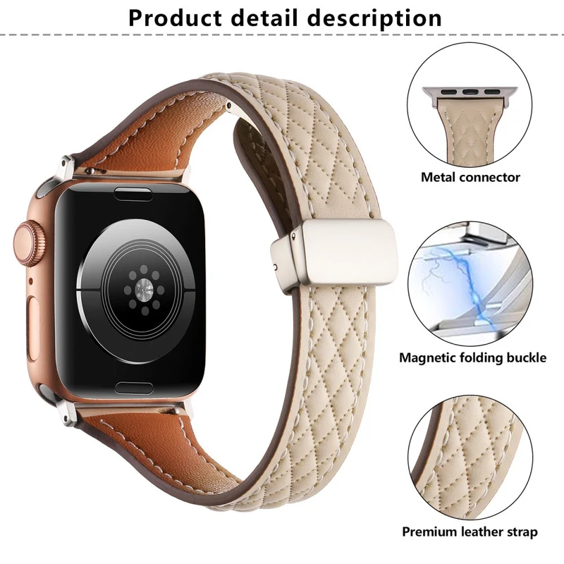 Super Sympathisch Apple Smartwatch Echtes Leder Universell Armband