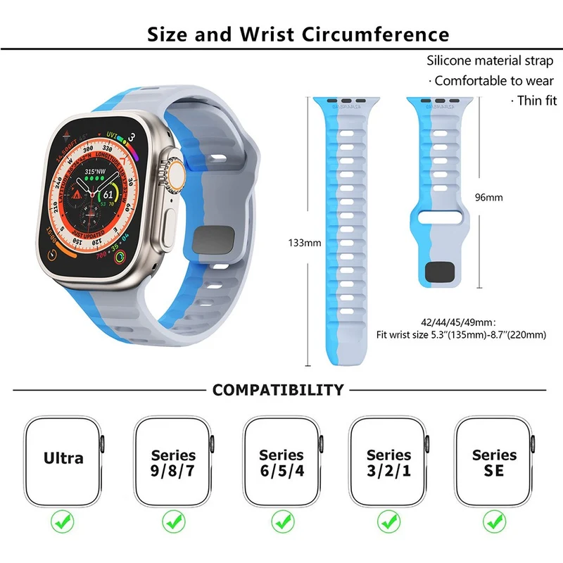 Super Süß Apple Smartwatch Silikon Universell Armband