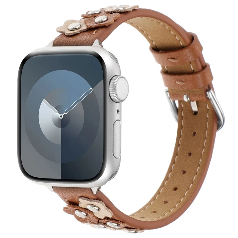 Elegant Apple Smartwatch Echtes Leder Universell Armband