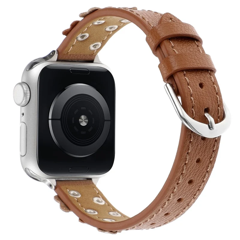 Elegant Apple Smartwatch Echtes Leder Universell Armband