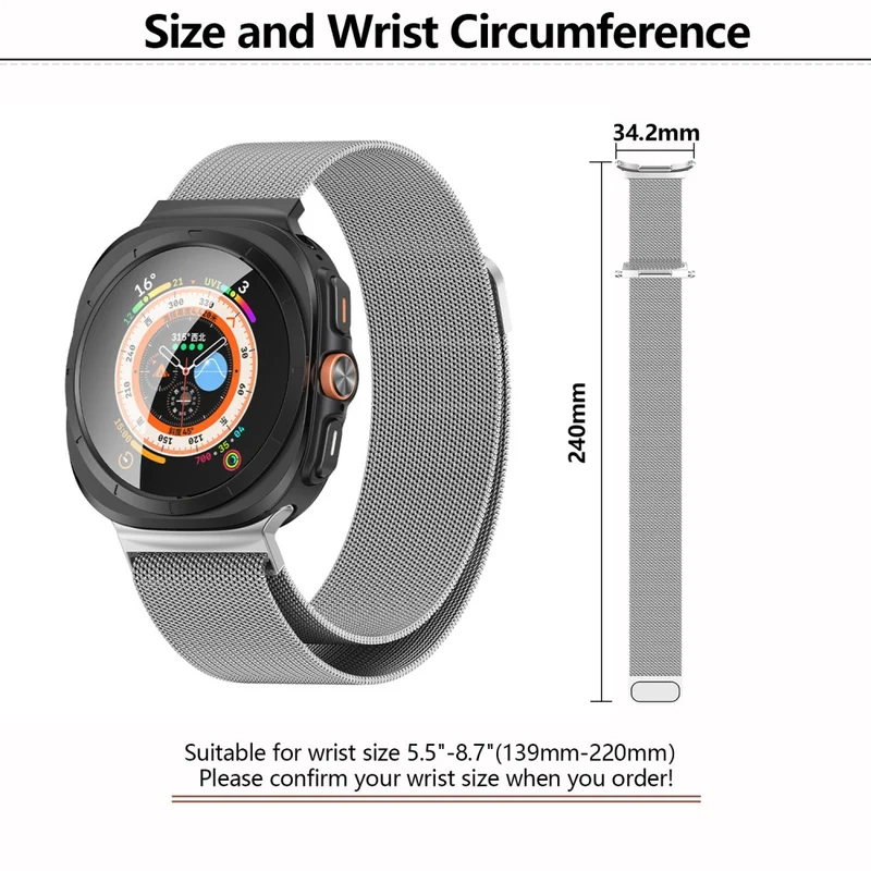 Absolut Fantastisch Samsung Galaxy Watch Ultra 47mm Metall Armband