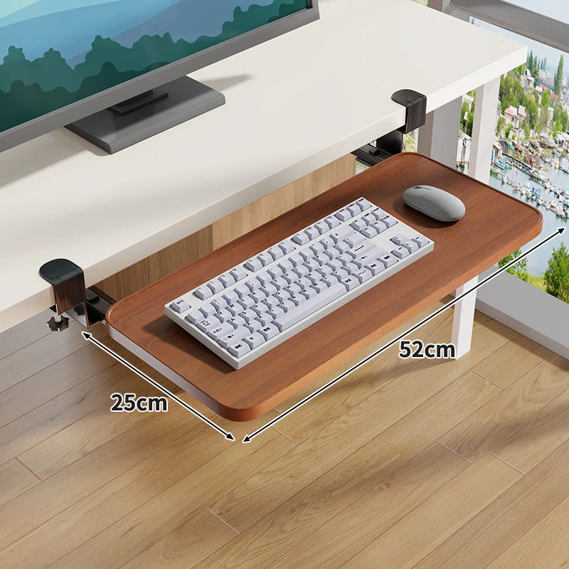 Untertisch-Rollende ergonomische Tastatur- und Mausablage mit Klemmbefestigung