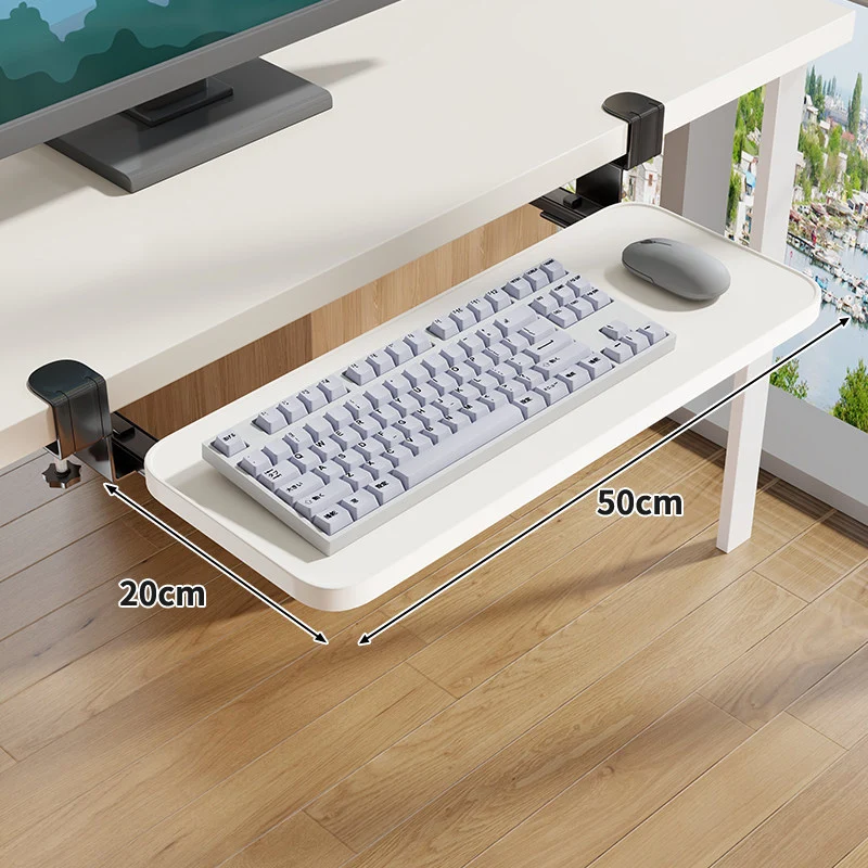 Untertisch-Rollende ergonomische Tastatur- und Mausablage mit Klemmbefestigung