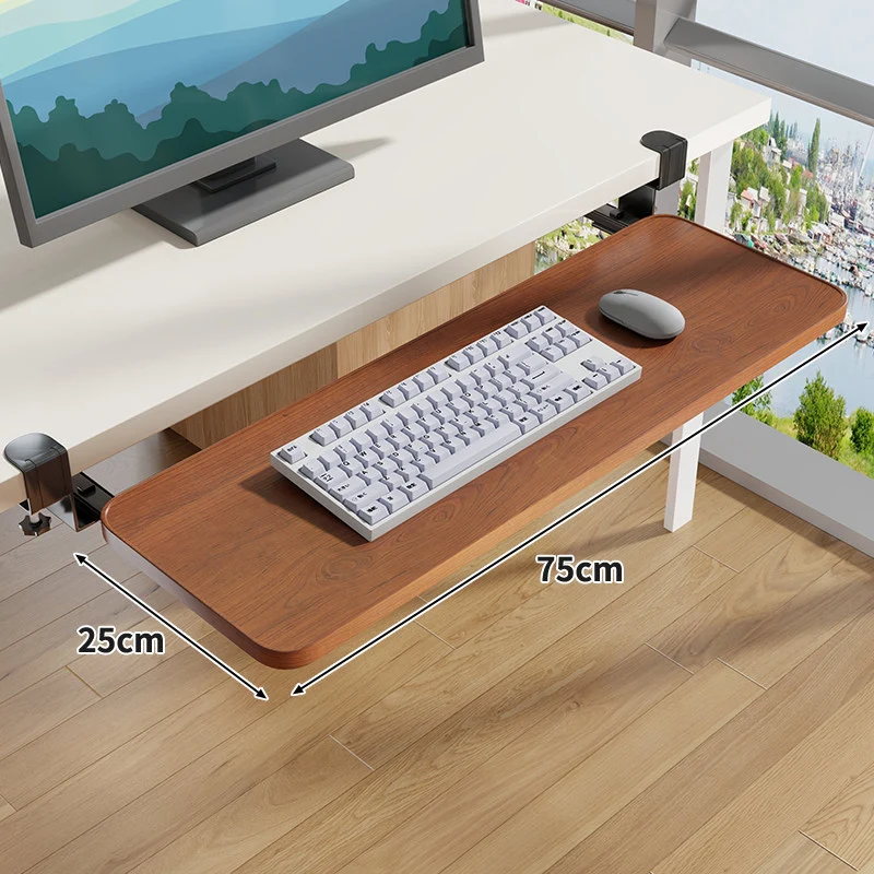Untertisch-Rollende ergonomische Tastatur- und Mausablage mit Klemmbefestigung
