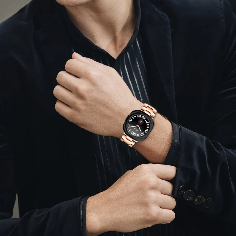Stilvoll Samsung Galaxy Watch Ultra 47mm Metall Armband