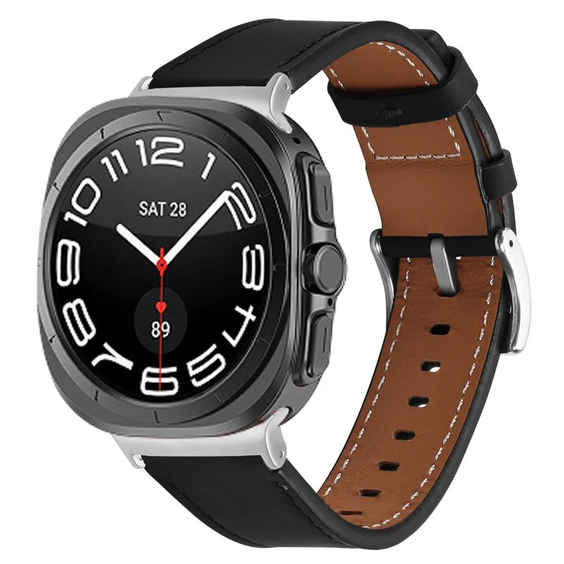 Absolut Robust Samsung Galaxy Watch Ultra 47mm Echtes Leder Armband