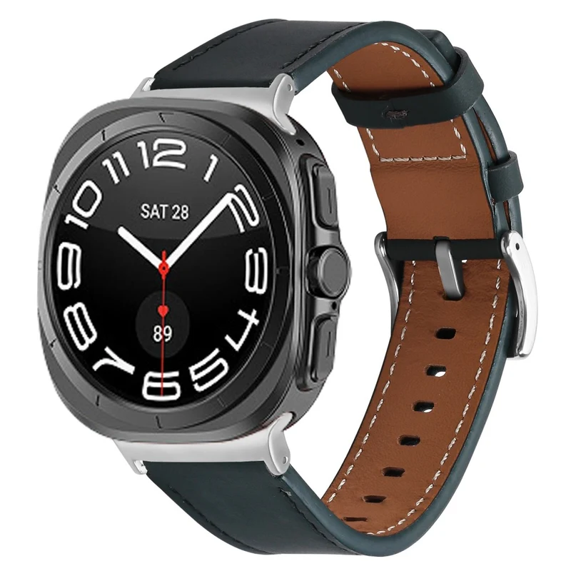 Absolut Robust Samsung Galaxy Watch Ultra 47mm Echtes Leder Armband