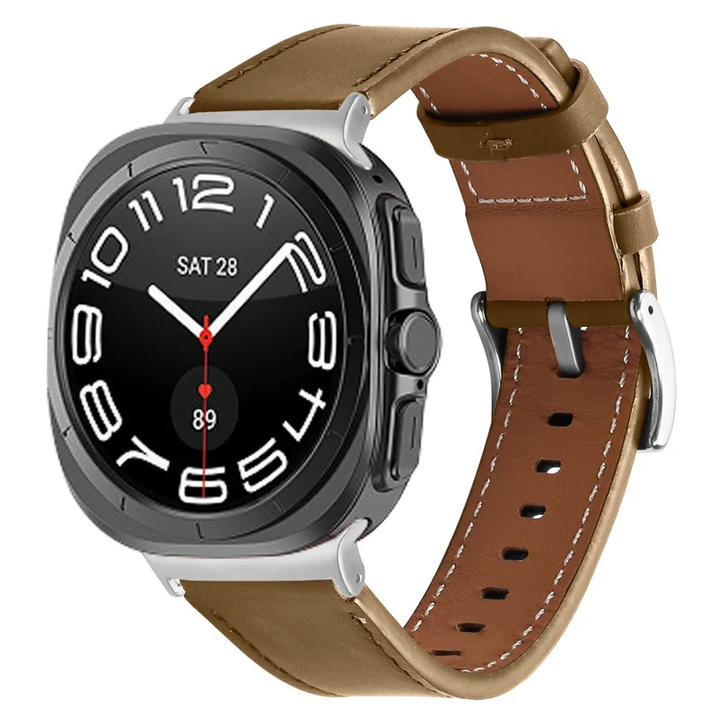 Absolut Robust Samsung Galaxy Watch Ultra 47mm Echtes Leder Armband