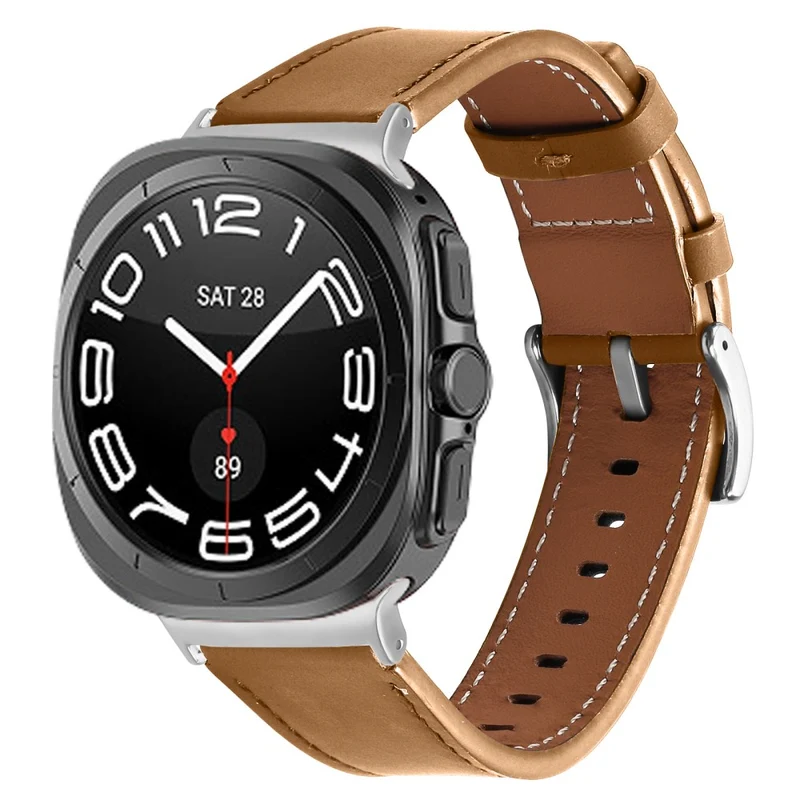 Absolut Robust Samsung Galaxy Watch Ultra 47mm Echtes Leder Armband