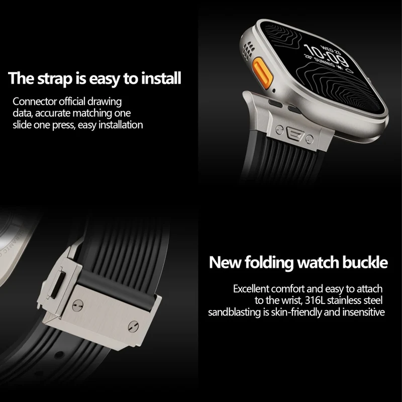 Wirklich Angenehm Apple Smartwatch Silikon Universell Armband