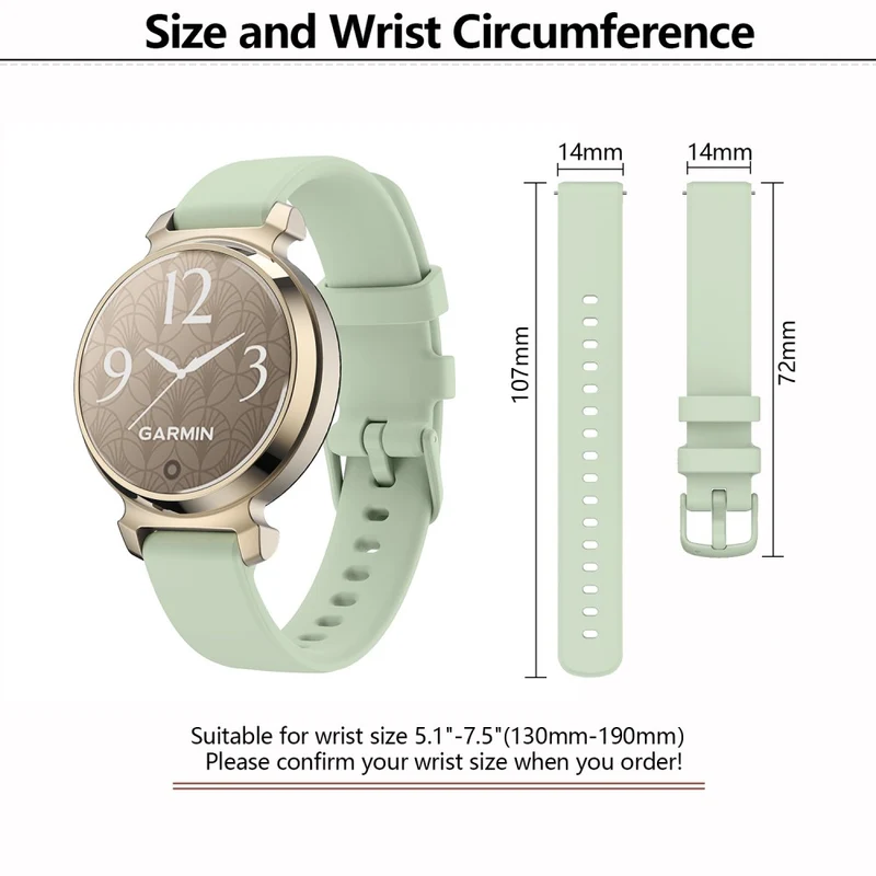 Mega Bequem Garmin Lily 2 Silikon Armband