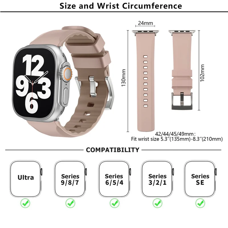 Unglaublich Bequem Apple Smartwatch Silikon Universell Armband