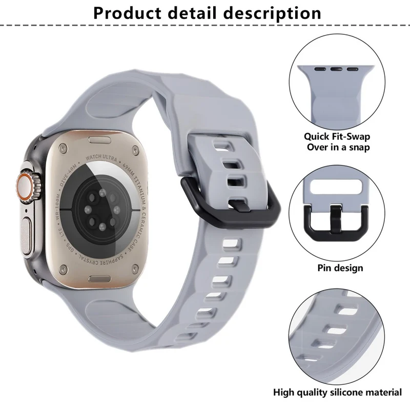 Unglaublich Angenehm Apple Smartwatch Silikon Universell Armband