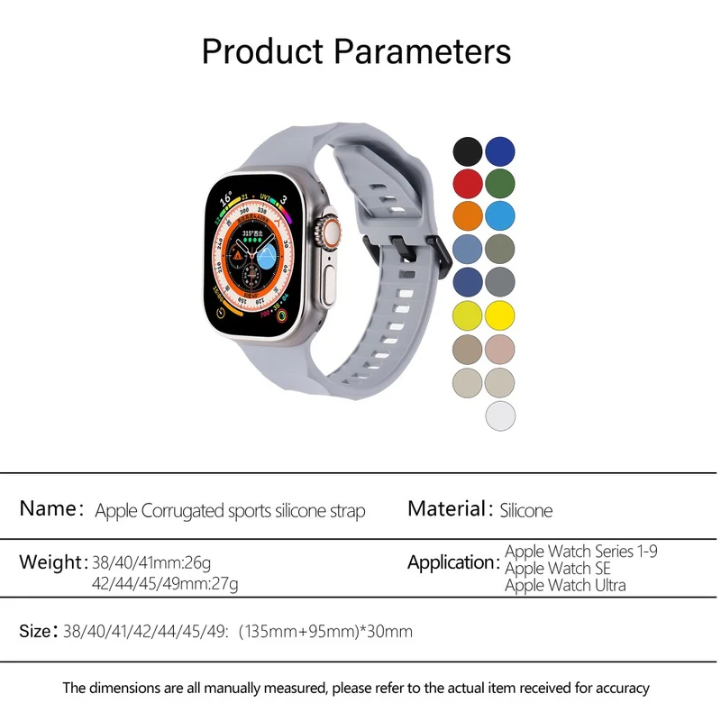 Unglaublich Angenehm Apple Smartwatch Silikon Universell Armband