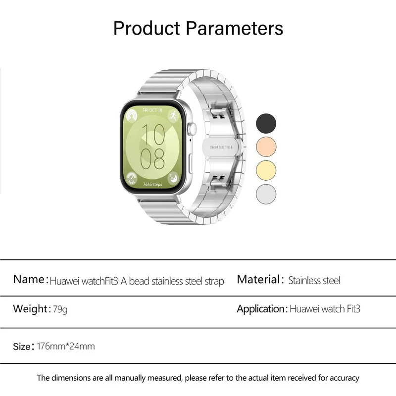 Haltbar Huawei Watch Fit 3 Metall Armband