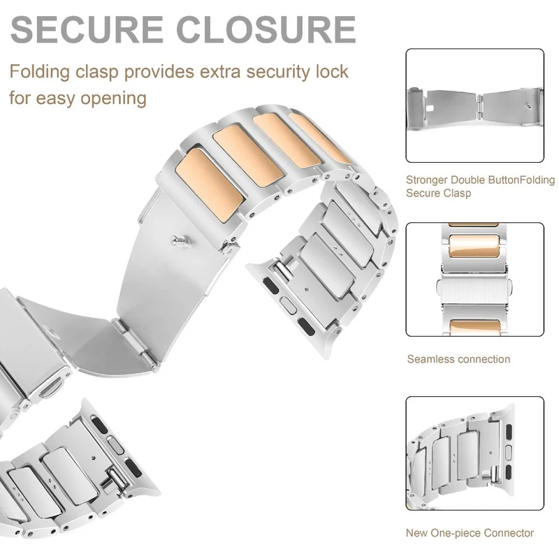 Modisch Apple Smartwatch Metall Universell Armband