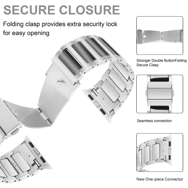 Modisch Apple Smartwatch Metall Universell Armband
