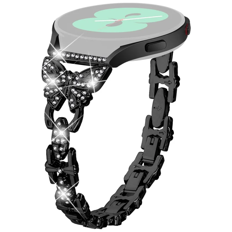 Unglaublich Stylisch Samsung Galaxy Watch FE Metall Und Strass Armband