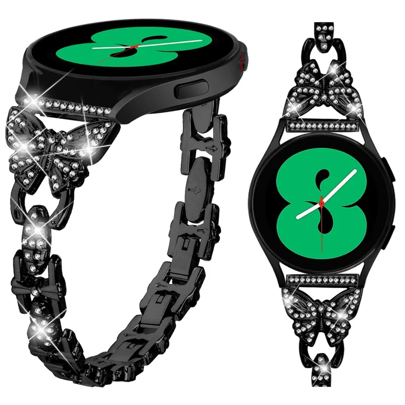 Unglaublich Stylisch Samsung Galaxy Watch FE Metall Und Strass Armband