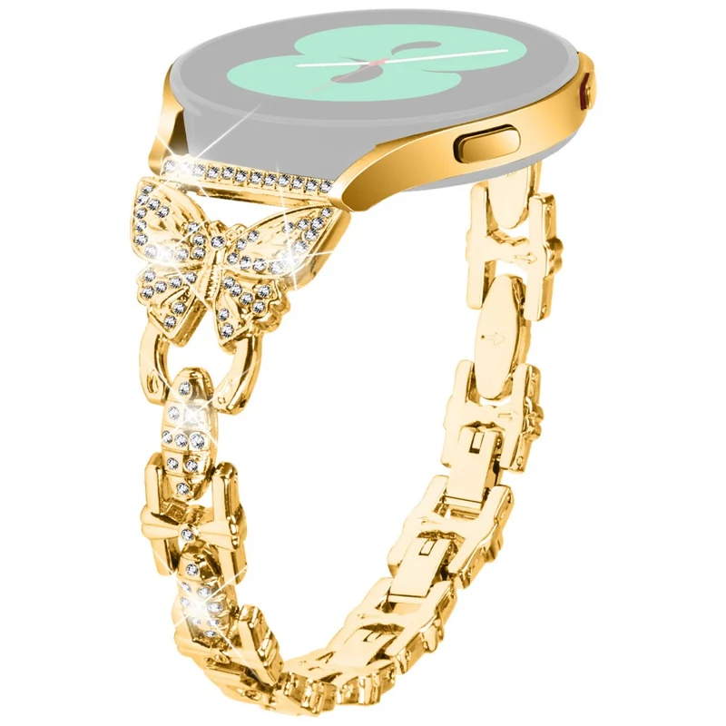 Unglaublich Stylisch Samsung Galaxy Watch FE Metall Und Strass Armband