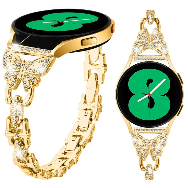 Unglaublich Stylisch Samsung Galaxy Watch FE Metall Und Strass Armband