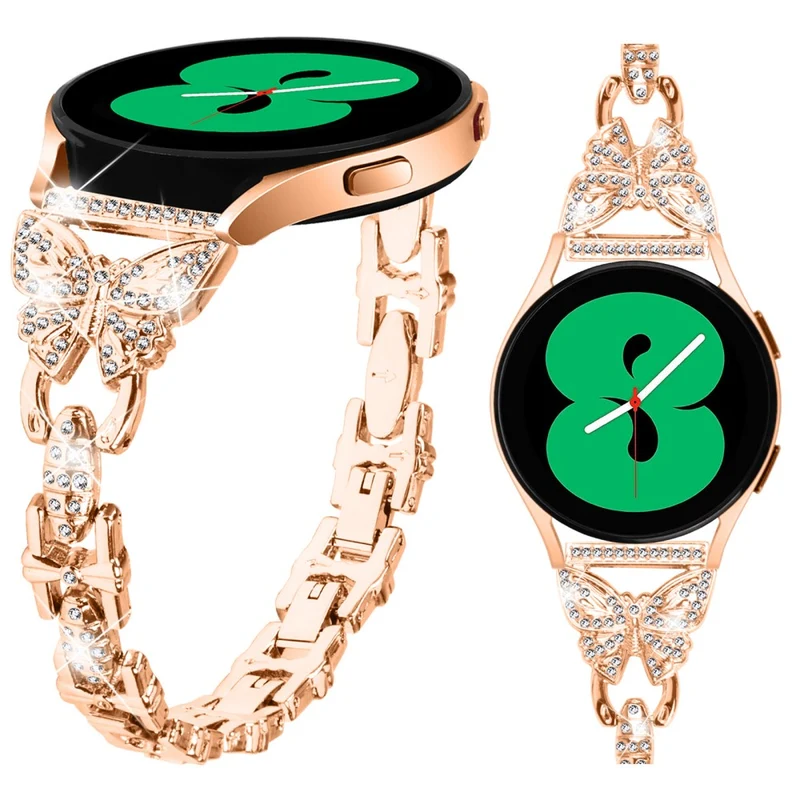 Unglaublich Stylisch Samsung Galaxy Watch FE Metall Und Strass Armband