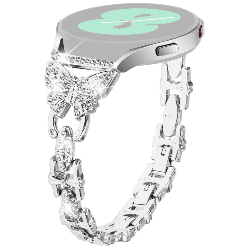 Unglaublich Stylisch Samsung Galaxy Watch FE Metall Und Strass Armband