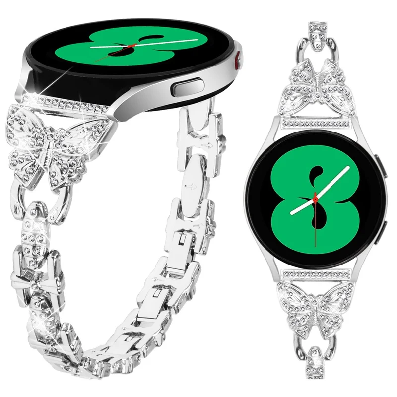 Unglaublich Stylisch Samsung Galaxy Watch FE Metall Und Strass Armband