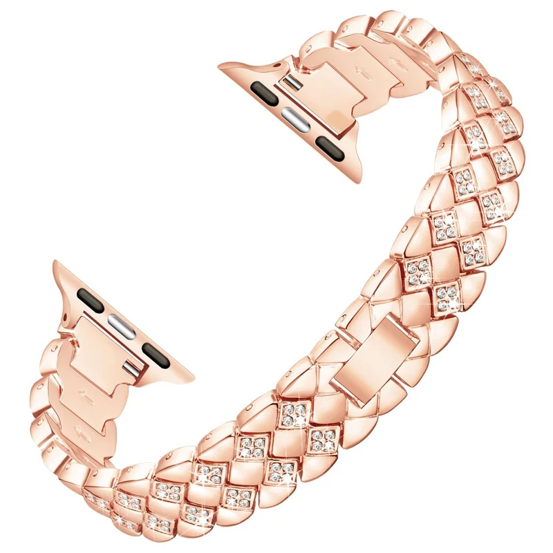 Unglaublich Fantastisch Apple Smartwatch Metall Und Strass Universell Armband