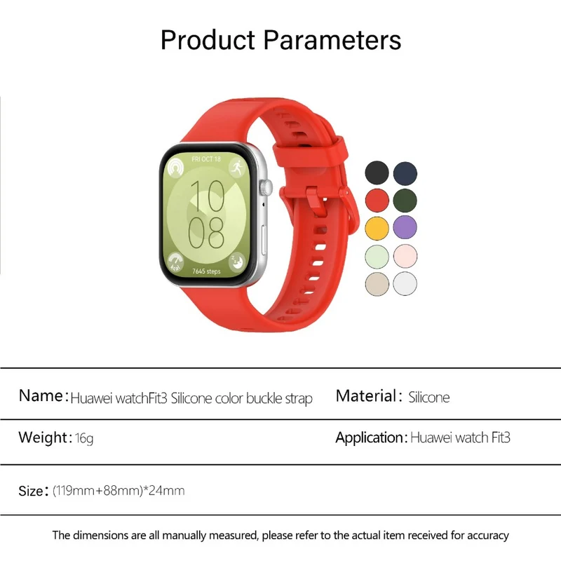 Wirklich Angenehm Huawei Watch Fit 3 Silikon Armband