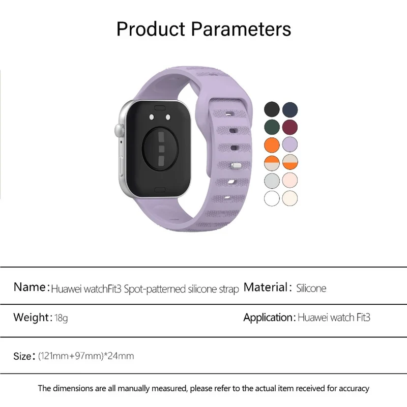 Super Bequem Huawei Watch Fit 3 Silikon Armband