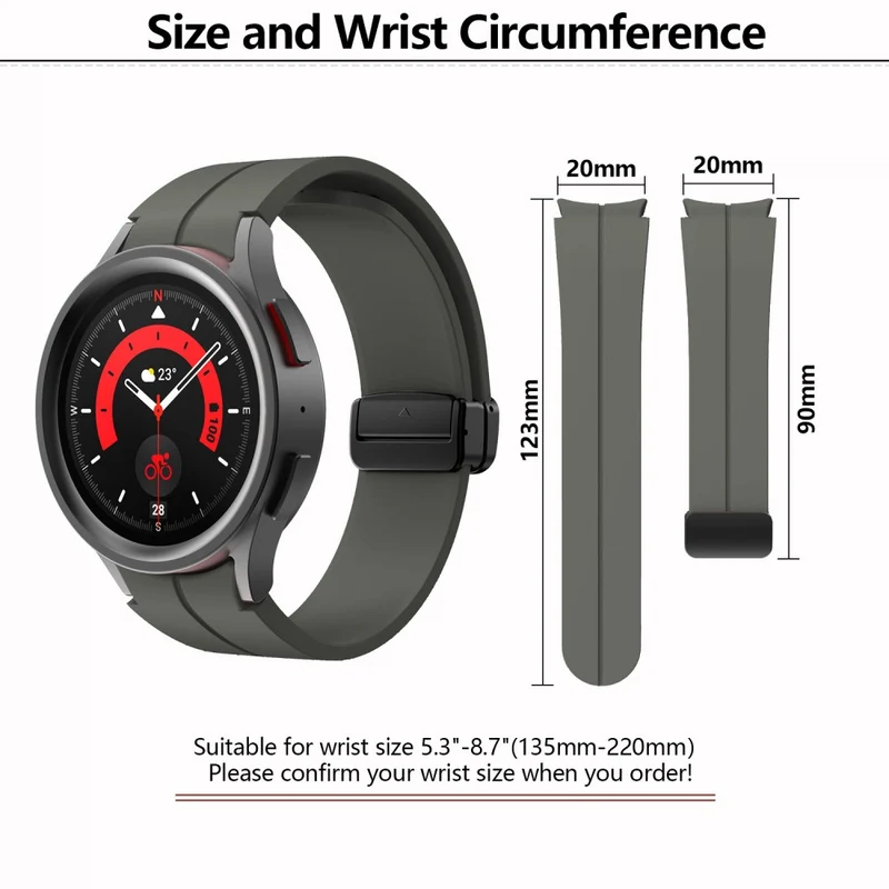 Mega Bequem Samsung Smartwatch Silikon Universell Armband