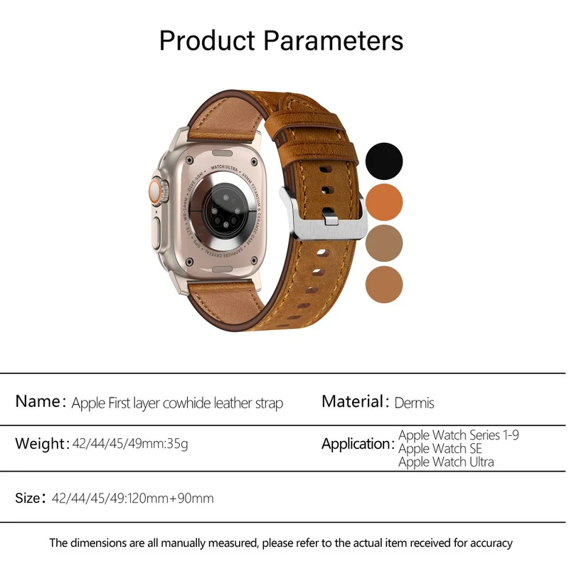 Zeitlos Apple Smartwatch Echtes Leder Universell Armband
