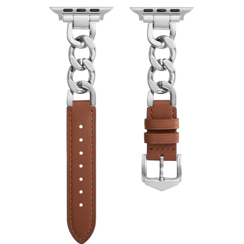 Modisch Apple Smartwatch Echtes Leder Universell Armband