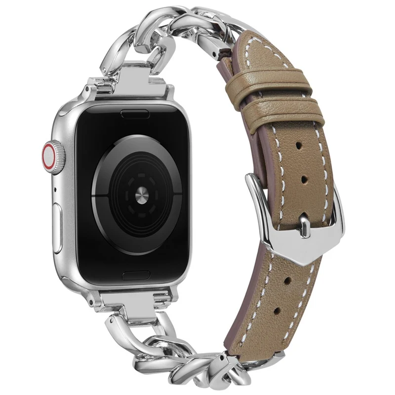 Modisch Apple Smartwatch Echtes Leder Universell Armband