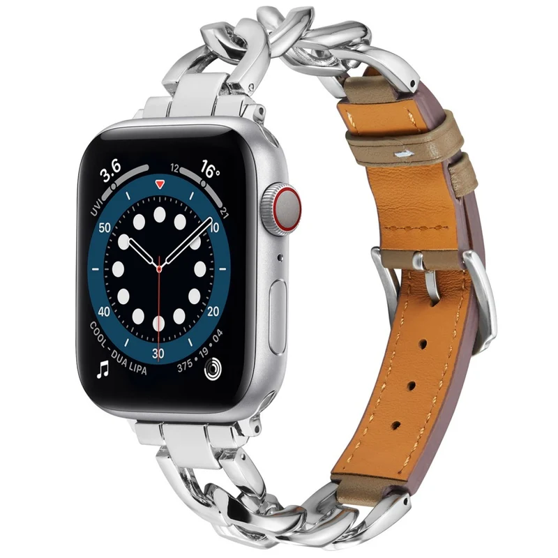 Modisch Apple Smartwatch Echtes Leder Universell Armband