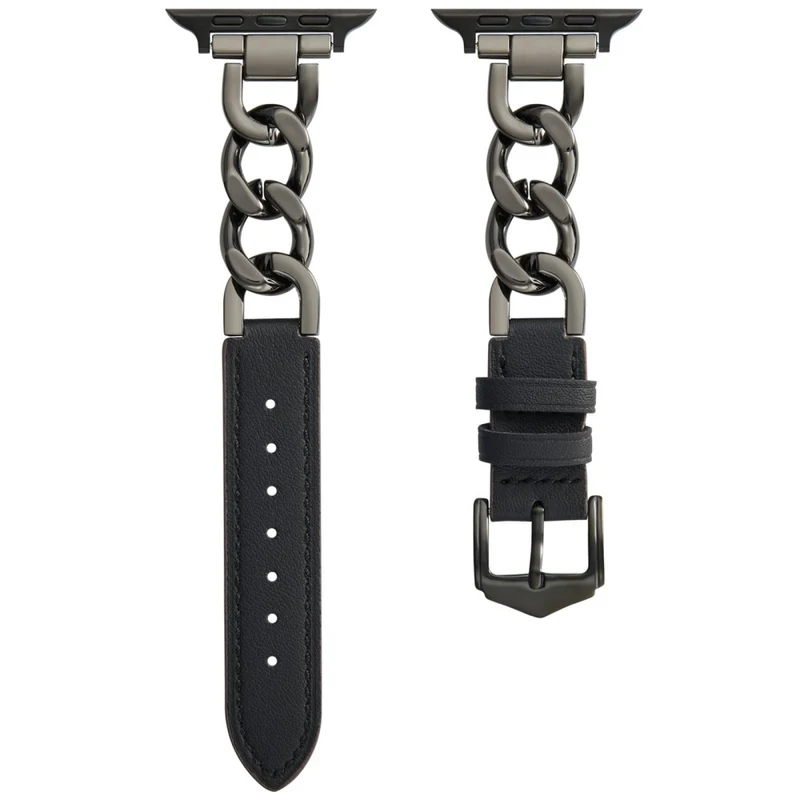 Modisch Apple Smartwatch Echtes Leder Universell Armband