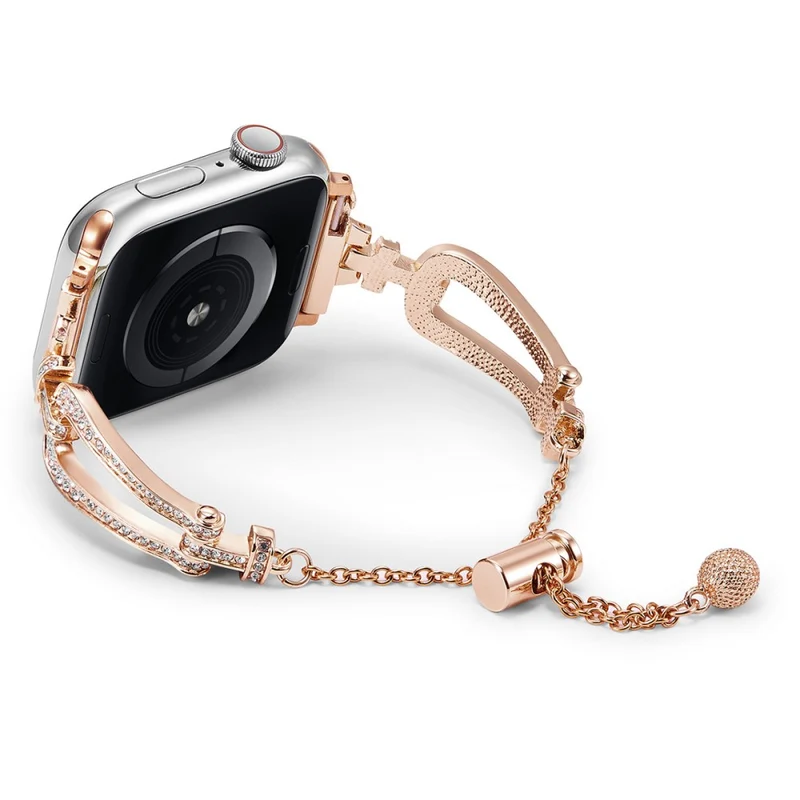 Modisch Apple Smartwatch Metall Und Strass Universell Armband