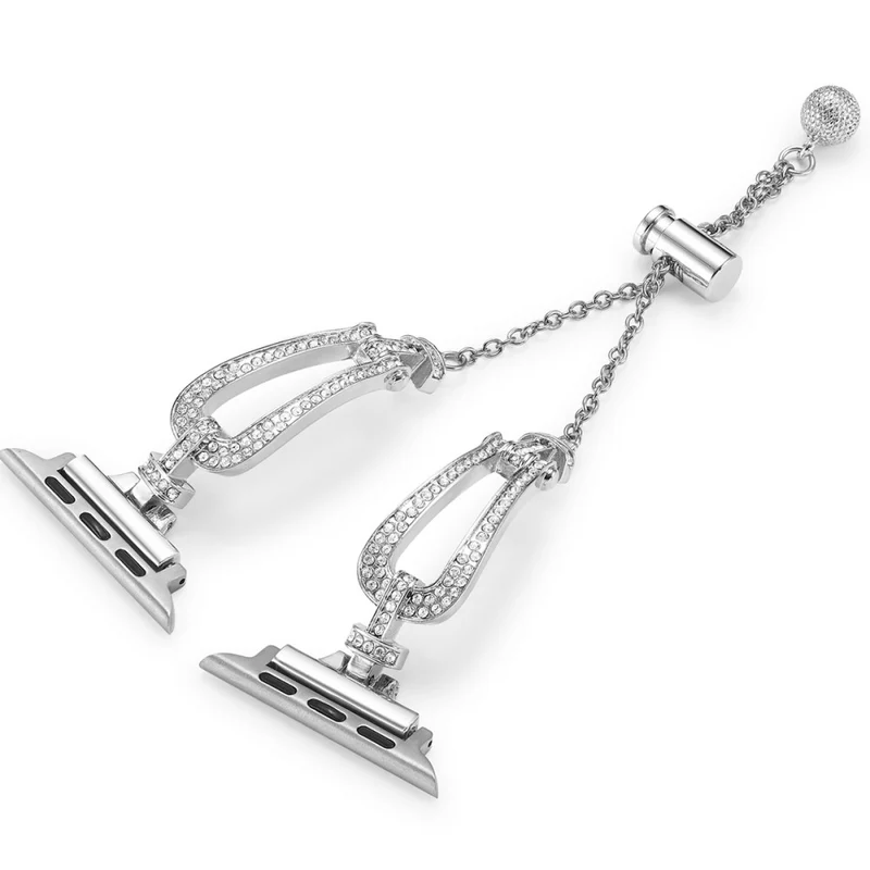Modisch Apple Smartwatch Metall Und Strass Universell Armband