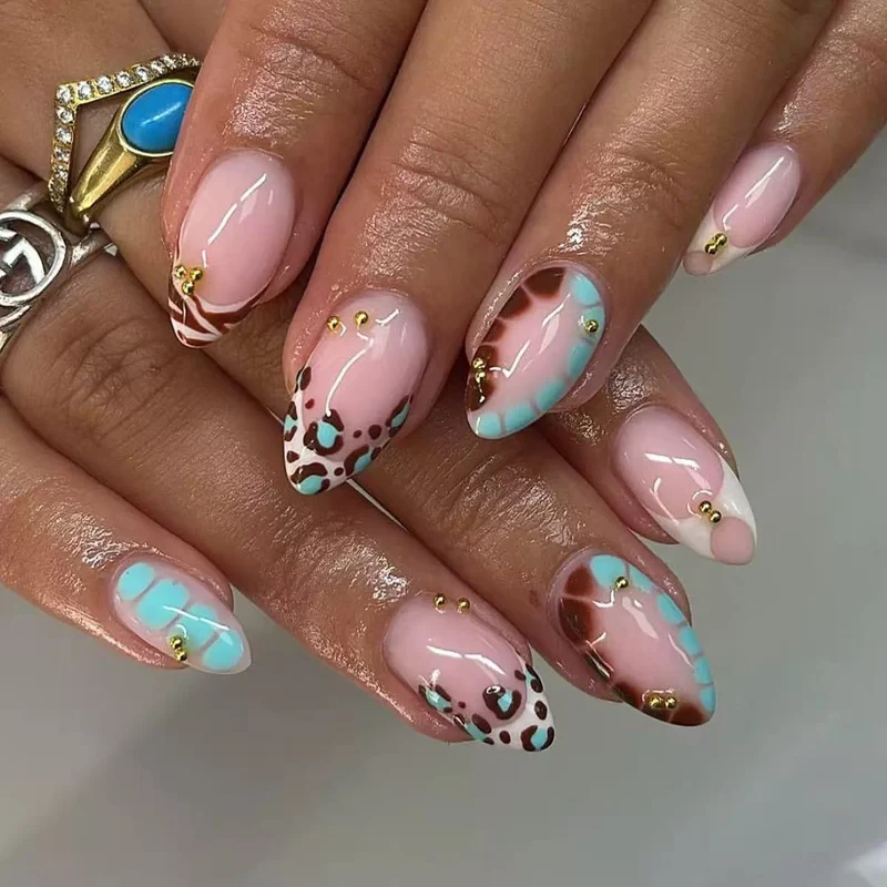 Glamouröse Stiletto Press-On Nail Art Set
